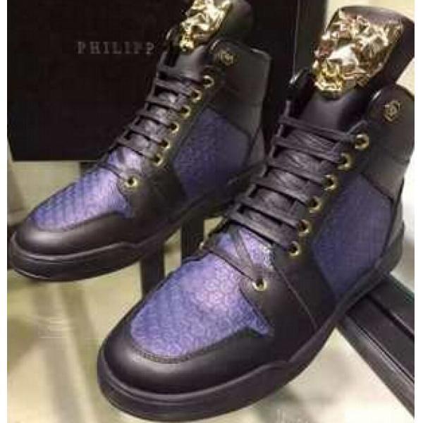 超綺麗 2026秋冬 PHILIPP PLEIN フィリッププレイン 安定性を高めるハイトップシューズ 