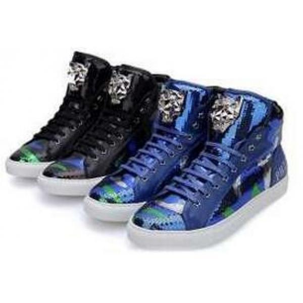 上品な大人の 2026秋冬 PHILIPP PLEIN フィリッププレイン　個性的で機能的な ハイトップシューズ 2色可選