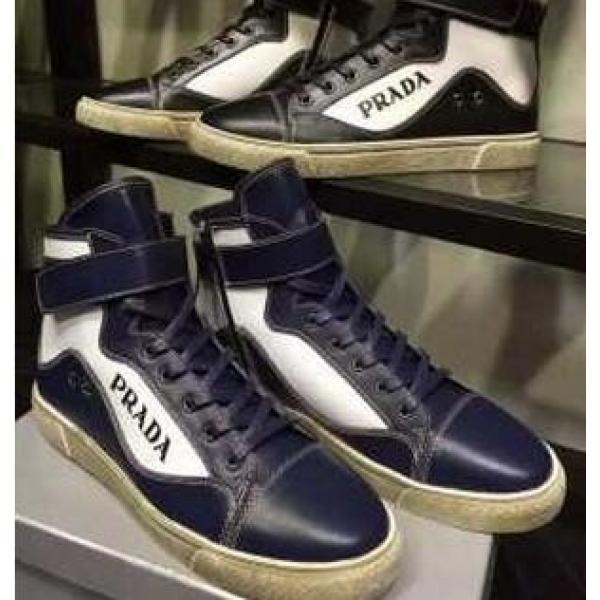 注目の 2026秋冬 PRADA プラダ 相性が良くハイトップシューズ 2色可選