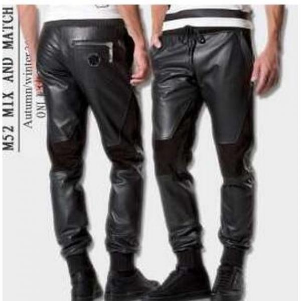 今季セール 2026秋冬 PHILIPP PLEIN フィリッププレイン 美脚効果　レザーパンツ