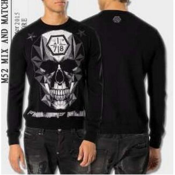 プレゼントに 2026秋冬 PHILIPP PLEIN フィリッププレイン　保温性のある ニット 2色可選