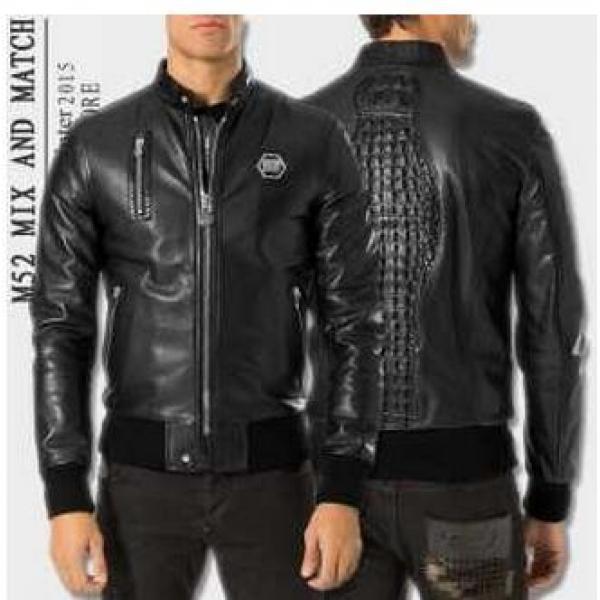 一味違った雰囲気を醸す　2026秋冬 PHILIPP PLEIN フィリッププレイン 定番の革ジャケット