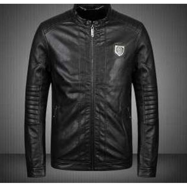 安心感のある 2026秋冬 PHILIPP PLEIN フィリッププレイン しなやかで革ジャケット 2色可選