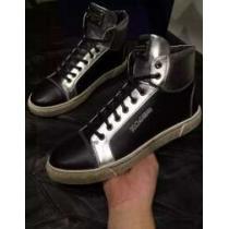 履きまわし力抜群の 2026秋冬 Dolce&Gabbana ドルチェ＆ガッバーナ 大人の印象ハイトップシューズ 2色可選 