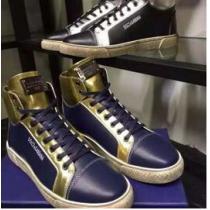 履きまわし力抜群の 2026秋冬 Dolce&Gabbana ドルチェ＆ガッバーナ 大人の印象ハイトップシューズ 2色可選 