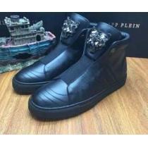 絶対欠かせない 2026秋冬 PHILIPP PLEIN フィリッププレイン 便利　ハイトップシューズ  3色可選