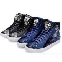 相性抜群な 2026秋冬 PHILIPP PLEIN フィリッププレイン スタイルアップ　ハイトップシューズ 2色可選
