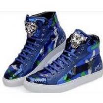 上品な大人の 2026秋冬 PHILIPP PLEIN フィリッププレイン　個性的で機能的な ハイトップシューズ 2色可選