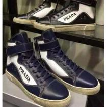 注目の 2026秋冬 PRADA プラダ 相性が良くハイトップシューズ 2色可選