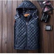 今季セール　2026秋冬 PHILIPP PLEIN フィリッププレイン 光沢のあるダウンベスト 2色可選