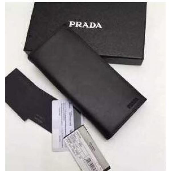 独特な高級感 秋冬 prada プラダ 二つ折り財布 高級感たっぷりなデザイン2色可選.105.
