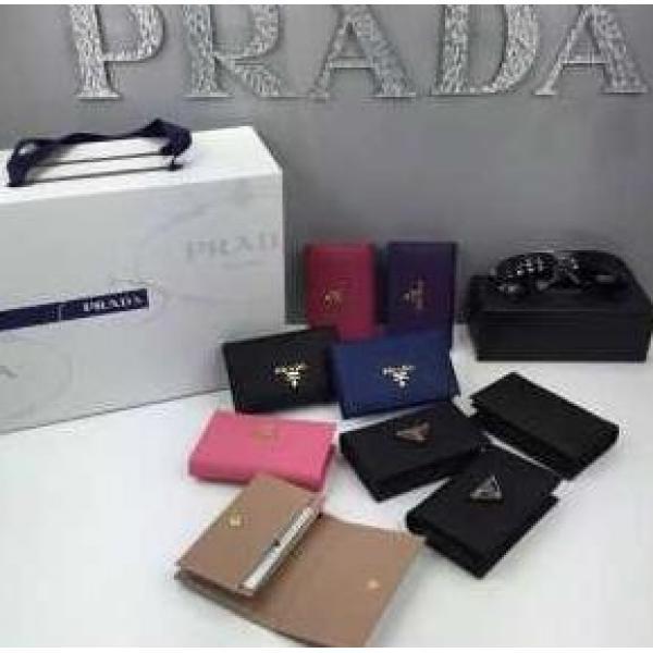 格安　秋冬 PRADA プラダ カード入れ付 小銭入れ　収納できる財布 6色可選.158.
