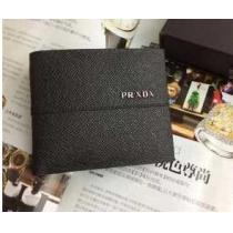 お洒落に 2026秋冬 prada プラダ 洗練された雰囲気　短財布 2色可選.158.