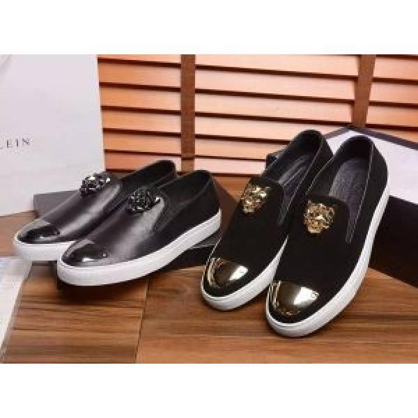 重宝するアイテム フィリッププレイン PHILIPP PLEIN フラットシューズ 2色可選