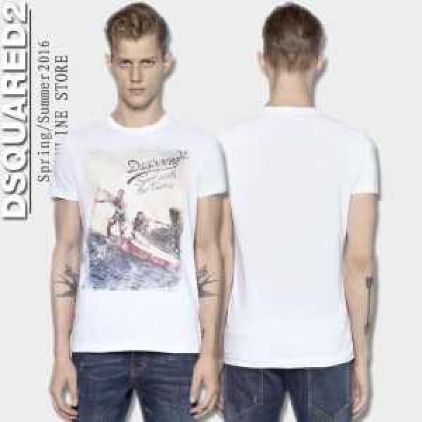 コスパ最高のプライス 2026春夏 DSQUARED2 ディースクエアード 半袖Tシャツ 2色可選