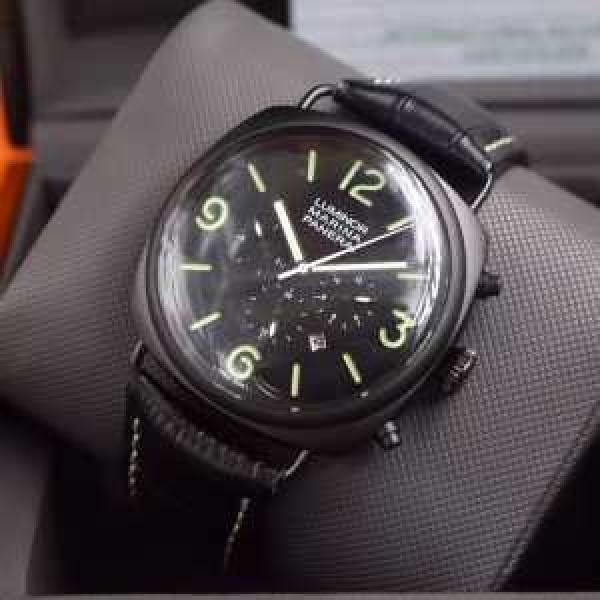 欧米韓流/雑誌 2026  パネライ PANERAI 6針クロノグラフ 日付表示 腕時計.211.