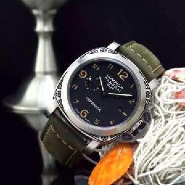 人気 ランキング 2026 パネライ PANERAI 3針クロノグラフ 日付表示 腕時計.211.