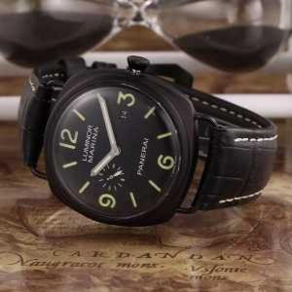 スタイルアップ効果 2026 パネライ PANERAI 3針クロノグラフ 日付表示 腕時計.211.