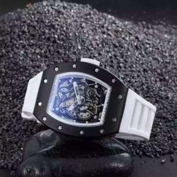 大人気☆NEW!! 2026 RICHARD MILLE リシャールミル 透かし彫りムーブメント 男性用腕時計 2色可選.180.