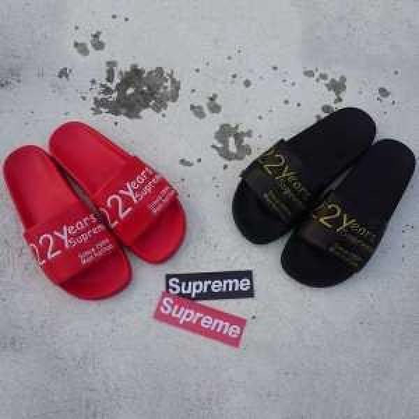 ～希少 2026 SUPREME シュプリーム スリッパ 男女兼用 2色可選