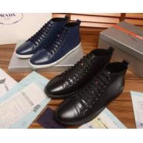 完売品！ 2026春夏 プラダ PRADA ハイトップシューズ 2色可選