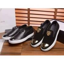 重宝するアイテム フィリッププレイン PHILIPP PLEIN フラットシューズ 2色可選