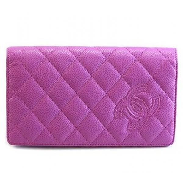 2026魅惑二つ折り長財布　コピー ブランド ブランド  CAVIAR PINK マトラッセ キルティング キャビアスキン 型押しカーフスキン.106.