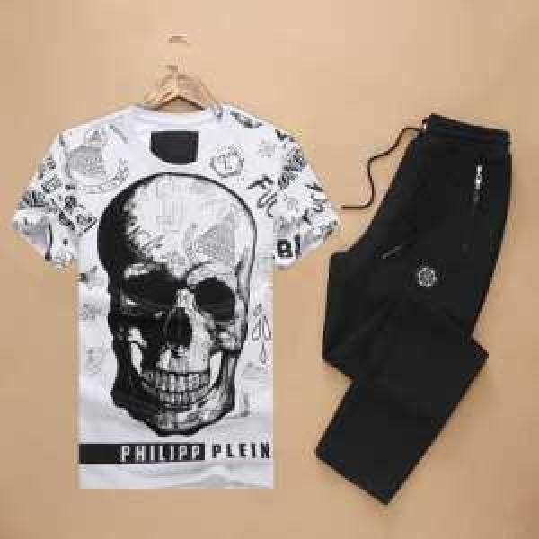 2026春夏 高級感溢れるデザイン フィリッププレイン PHILIPP PLEIN 半袖セットアップ 2色可選