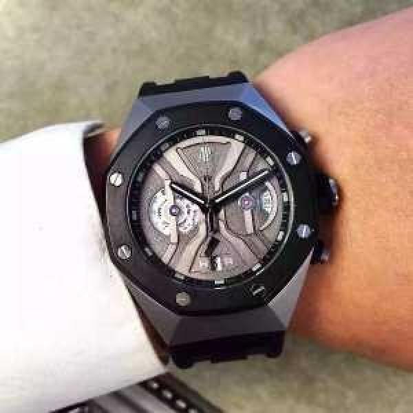魅惑 2026  AUDEMARS PIGUET オーデマ ピゲ 44mm ラバー 上級ゴムテープ 男性用腕時計 多色選択可.203.