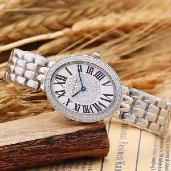 2025 CARTIER カルティエ 人気ブランド  ダイヤベゼル 輸入 クオーツ ムーブメント 女性用腕時計 5色可選.199.