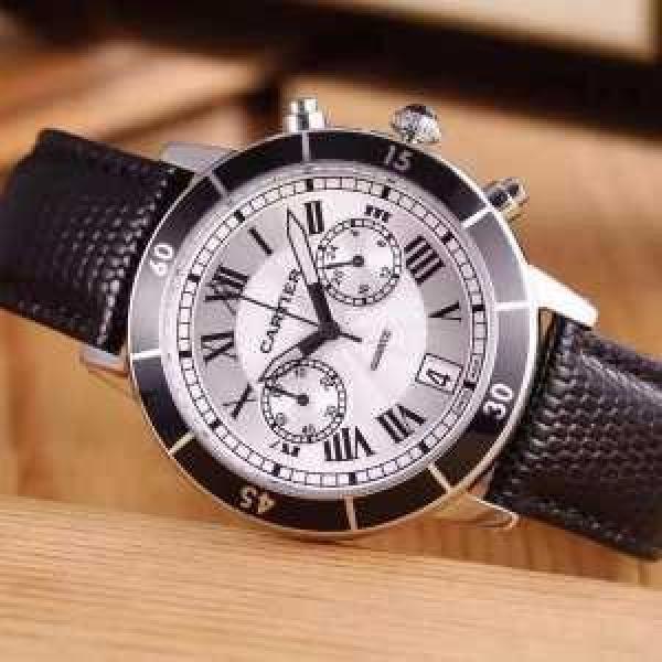 2026 CARTIER カルティエ個性的なデザ 5針クロノグラフ 日付表示 男性用腕時計 4色可選.199.