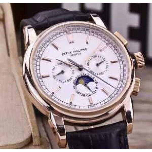 雑誌掲載アイテム 2026 Patek Philippe パテックフィリップ 6針クロノグラフ 男性用腕時計 6色可選.206.
