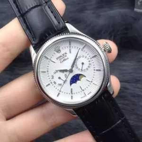 人気商品登場2025 ROLEX ロレックス 5針クロノグラフ 日月星辰表示 男女兼用腕時計.196.