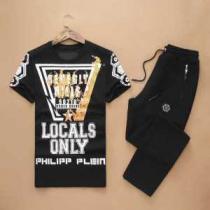 人気ブランド 2026春夏 フィリッププレイン PHILIPP PLEIN 半袖セットアップ 2色可選