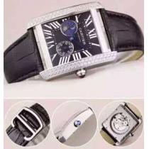 お洒落に魅せる 2026 CARTIER カルティエ 8219ムーブメント男性用腕時計 43mm-34mm 多色選択可.199.