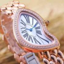 2026 CARTIER カルティエ海外セレブ愛用 サファイヤクリスタル風防 輸入 クオーツ ムーブメント 女性用腕時計 5色可選.199.