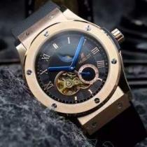 デザイン性の高い HUBLOT ウブロ サファイヤクリスタル風防 自動巻き  ムーブメント 男性用腕時計 多色選択可.178.