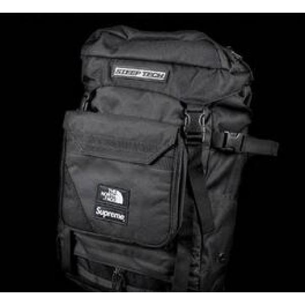 お買い得　Supreme シュプリーム ノースフェイスティープテク　耐久性に溢れるバックパック　ブラック..161.