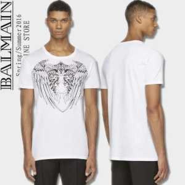 存在感あるモデル　BALMAIN バルマン上品な雰囲気 半袖Tシャツ 4色可選