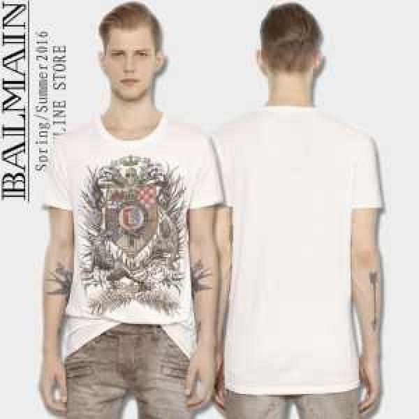 超人気美品 BALMAIN バルマンスーパーコピー 清潔感のある半袖Tシャツ 2色可選