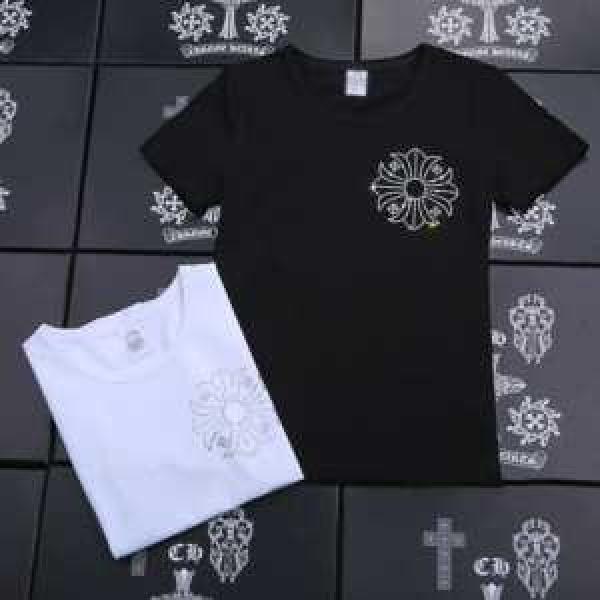 高品質 2026春夏 クロムハーツ CHROME HEARTS 半袖Tシャツ 男女兼用 2色可選
