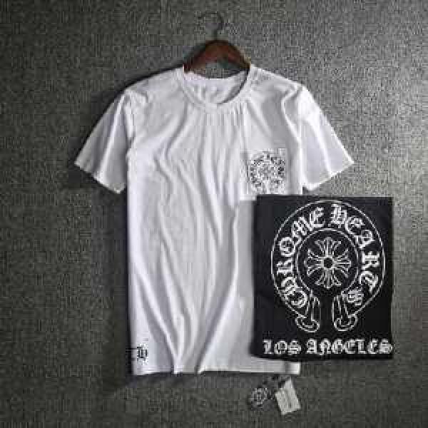 ランキング商品 2026春夏 クロムハーツ CHROME HEARTS 半袖Tシャツ 男女兼用 2色可選