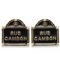限定特価＆ブランド コピーピアス ア　クセサリー  RUE CAMBON ブラック　ゴールド.205.