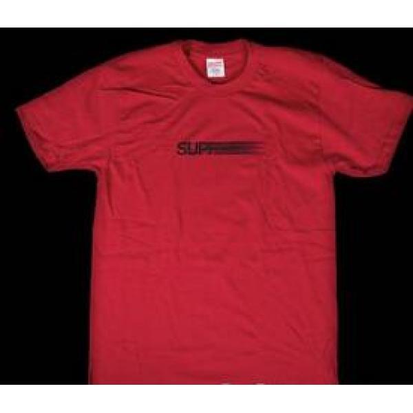 万能なシュプリーム モーションロゴ 良い柔らかな生地感 Ｔシャツ レッド.