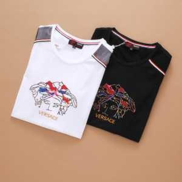 SALE開催   2026春夏 ヴェルサーチVERSACE  半袖Tシャツ 2色可選