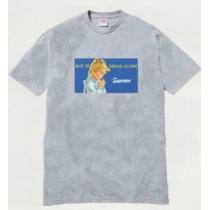 着心地と抜群のシュプリーム  Bread Alone Tee ブレッドアロン　シンプルなデザインTシャツ.