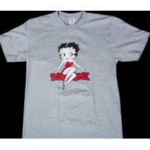 満点　シュプリーム ベティブープ　耐久性に溢れるＴシャツ　グレー.