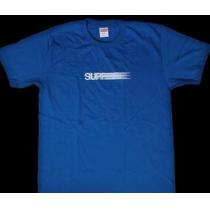 収縮性のあるシュプリーム シンプルなデザイン　Ｔシャツ　ロイヤル.