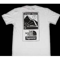 お買い得　シュプリーム ノースフェイススティープテック　肌触りの良いTシャツ　ホワイト.