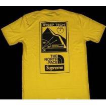 完売品　シュプリーム ノースフェイススティープテック 通気性の良いTシャツ　イエロー.
